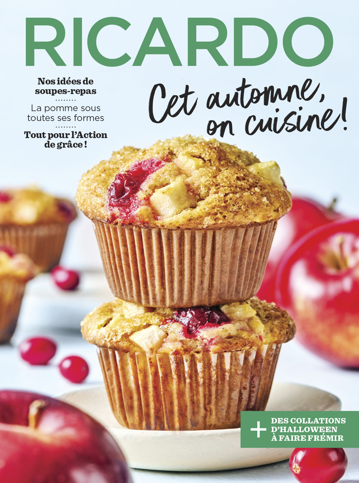 L'accès aux recettes exclusives du magazine « Cet automne, on cuisine! »